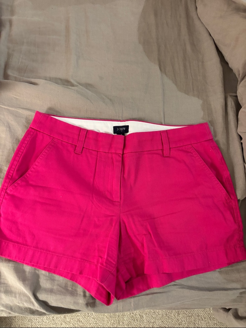 J. Crew Hot Pink Chino Bermuda Shorts